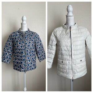 Herno REVERSIBLE down jacket zipper pockets circles ⭕️ mosaic puffer bomber coat